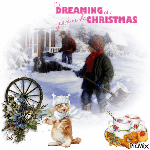 I`m Dreaming Of A Pink Christmas - Free animated GIF