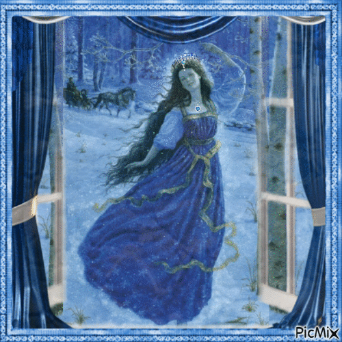 Piccola regina dell'inverno - GIF animado grátis