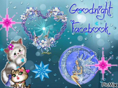 Goodnight Faceboook - GIF animasi gratis