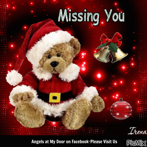 Missing You Christmas - Animovaný GIF zadarmo