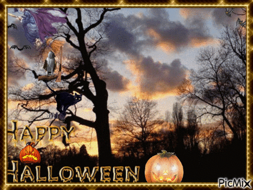 Joyeux Halloween à tous & toutes. - Free animated GIF