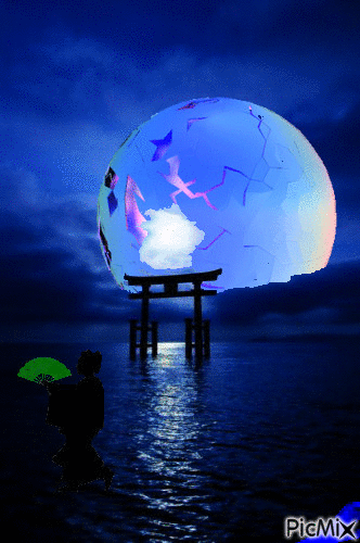 Noche de Japón - 無料のアニメーション GIF