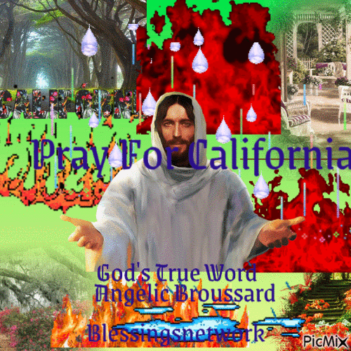 pray for California - Animovaný GIF zadarmo