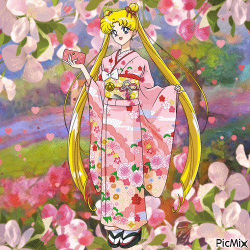 Usagi: Springtime Maiden - Δωρεάν κινούμενο GIF