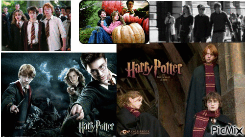 Harry,Ermione et Ron - Ingyenes animált GIF