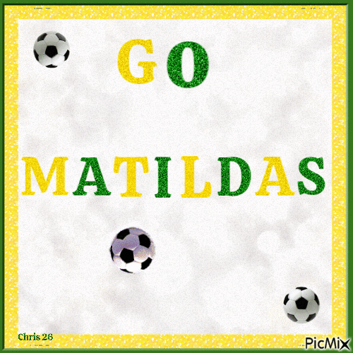 Go Matildas - Gratis animeret GIF