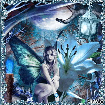 blue fairy - Nemokamas animacinis gif