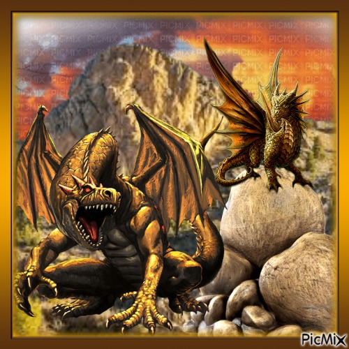 Dragon doré. - Free PNG