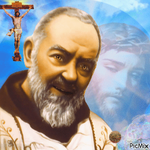 Passione di Gesù nella vita di San Pio . - Ilmainen animoitu GIF