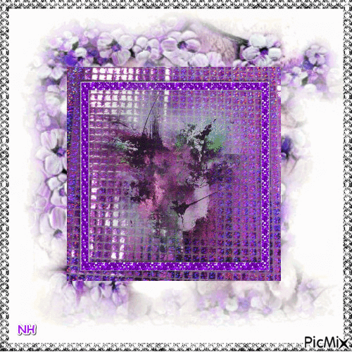 violet en transparence - GIF animé gratuit