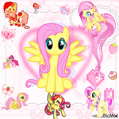 Fluttershy (MLP) (✿◠‿◠) - Free animated GIF