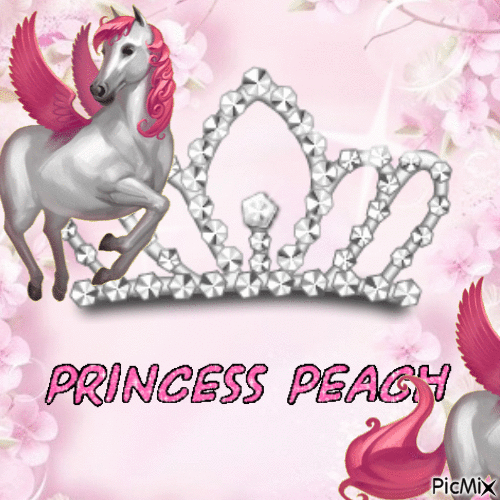 Princesse peach - Animovaný GIF zadarmo