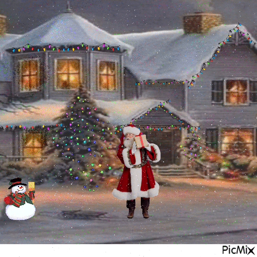 Merry Christmas - GIF animé gratuit