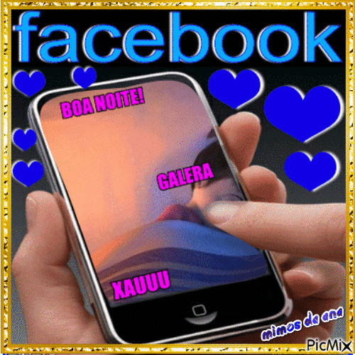 boa noite facebook - Безплатен анимиран GIF