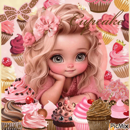 Little Miss Cupcake - Free animated GIF