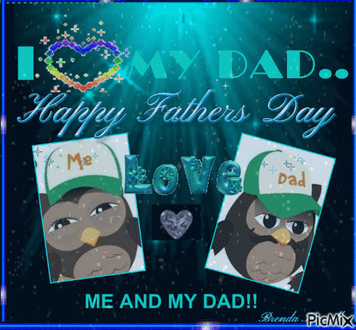 FATHERS DAY OWL 7 - GIF animado grátis