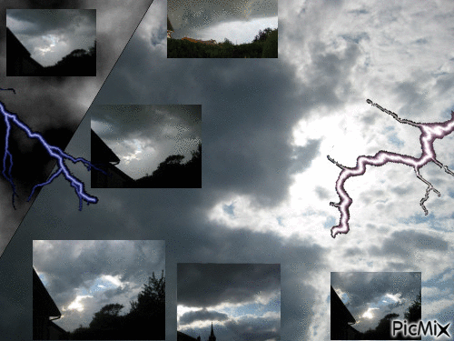 un ciel orageux - GIF animate gratis
