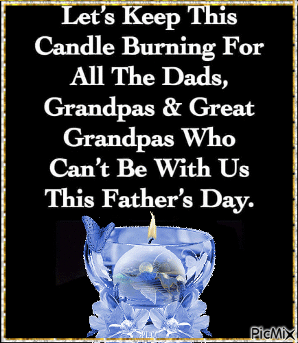 Father's Day Candle - Darmowy animowany GIF