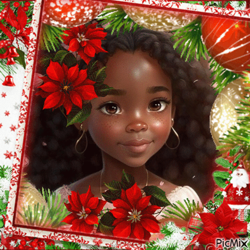 CHRISTMAS FLOWER - Animovaný GIF zadarmo