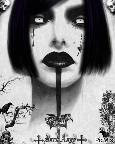 Gothicdark face - Zdarma animovaný GIF