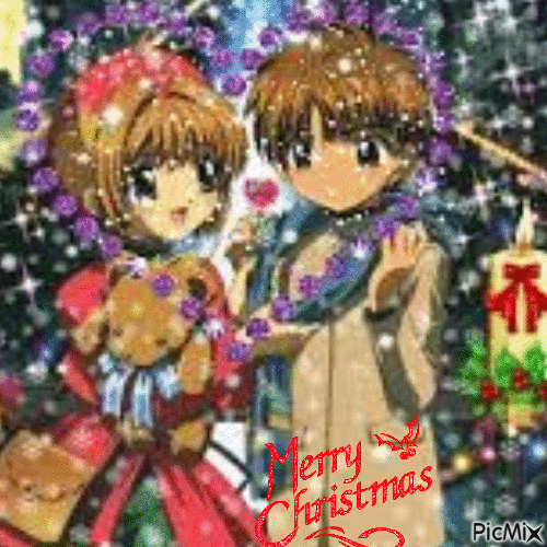 Joyeux Noël Manga - GIF เคลื่อนไหวฟรี