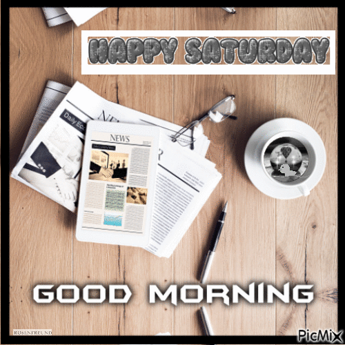 Happy Saturday--Good Morning - Бесплатни анимирани ГИФ