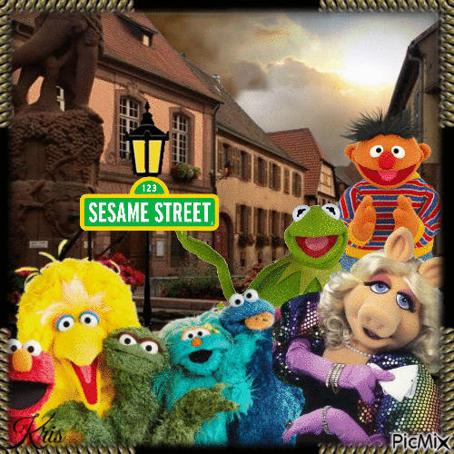 Sesame Street - GIF animado gratis
