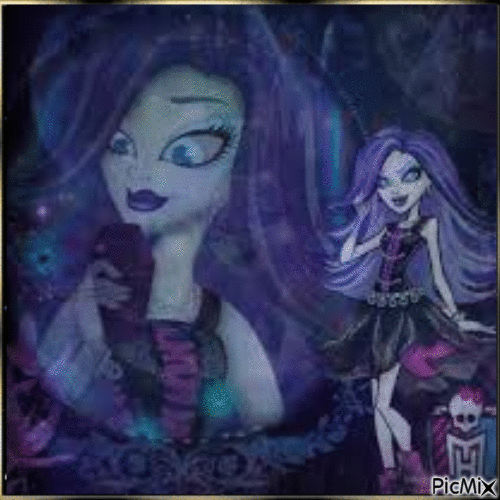 Spectra Vondergeist - Monster High - Бесплатный анимированный гифка