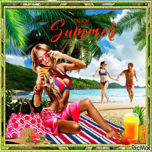 Enjoy the summer - GIF animé gratuit