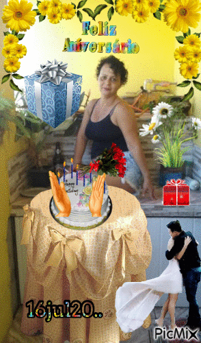 Feliz aniversário - Безплатен анимиран GIF