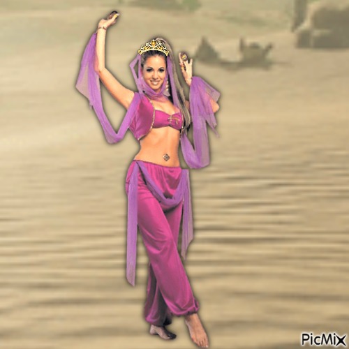 Arabian princess with tiara (my 2,840th PicMix) - Free PNG