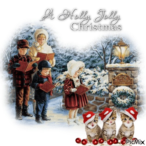 A Holly Jolly Christmas - PNG gratuit
