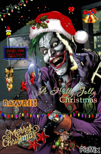 Merry Christmas from the Joker! - Ilmainen animoitu GIF