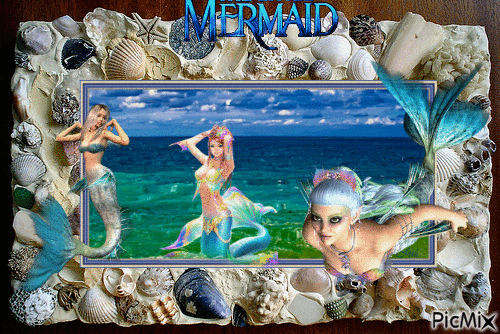 Mermaid - Bezmaksas animēts GIF