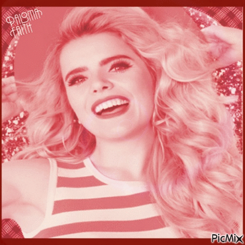 Concours : Paloma Faith - tons roses - Gratis geanimeerde GIF