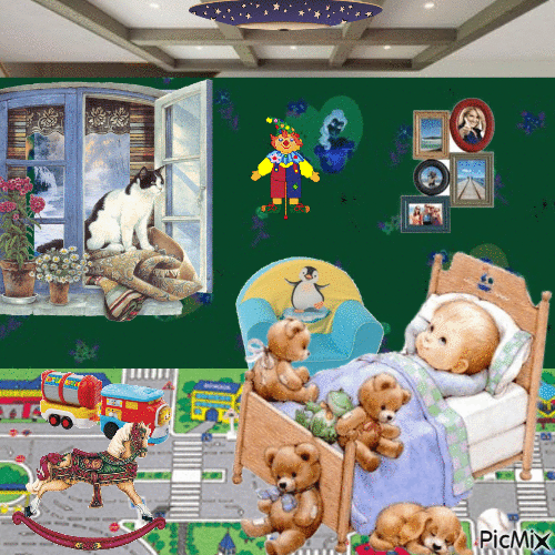 Kinderzimmer - Darmowy animowany GIF