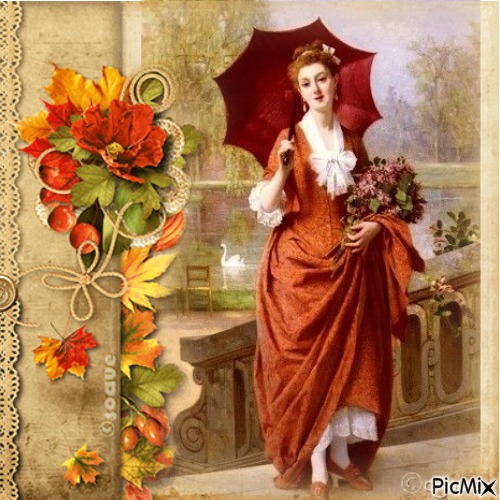 THE RED PARASOL - Free PNG
