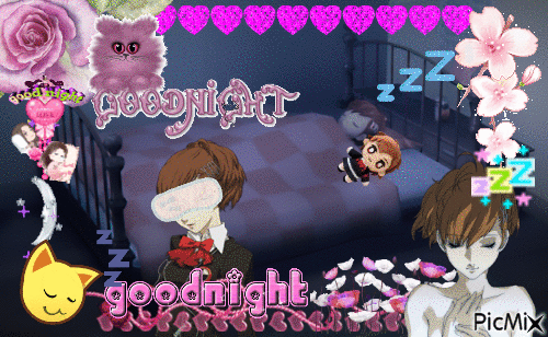 kotone femc persona 3 goodnight - Безплатен анимиран GIF