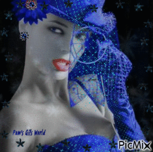 Blue Lady - 免费动画 GIF