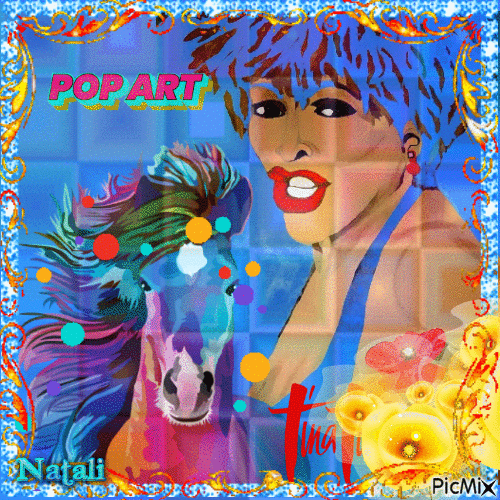 Tina TURNER - POP ART - Besplatni animirani GIF