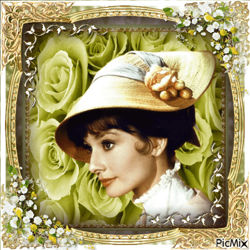 Audrey Hepburn, Actrice Britannique - Free animated GIF