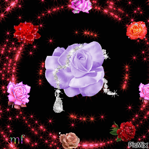 les roses - Darmowy animowany GIF