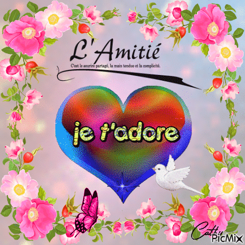 L' AMITIE - Бесплатный анимированный гифка