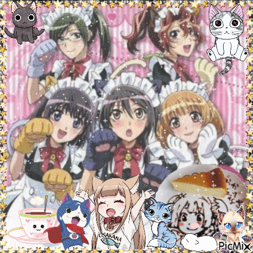 Manga Collage - Gratis geanimeerde GIF