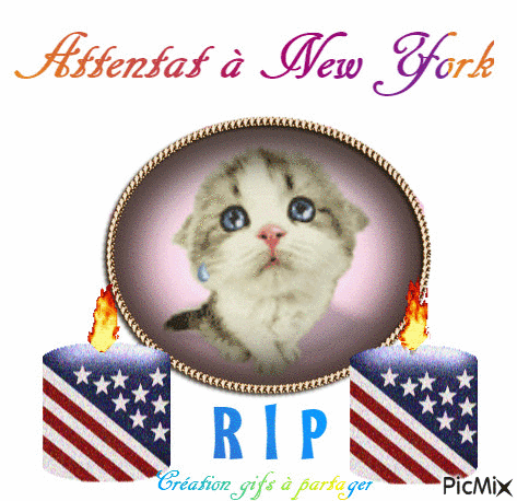 Attentat à New York - GIF animé gratuit
