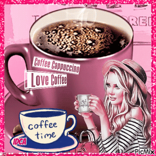 I love coffe - Darmowy animowany GIF