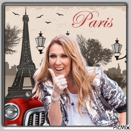 Céline Dion à Paris. - png gratis