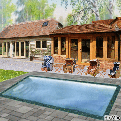 Gartenhaus - Darmowy animowany GIF