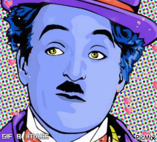 Charlie Chaplin - Darmowy animowany GIF