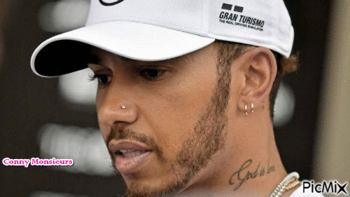 F1 Lewis Hamilton - GIF animado grátis